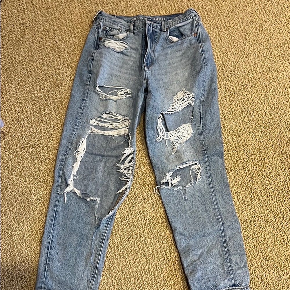 Distressed Blue Jeans for women